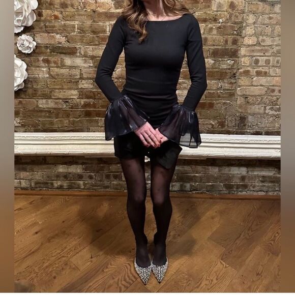 STAUD Hawthorne Black Dress New! - Picture 4 of 16